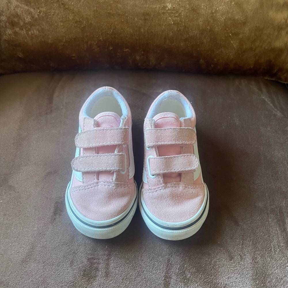 Pink Velcro Van Kids Shoes